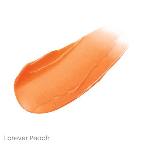 2767872280 – Damara Luxury Spa Vancouver Peach-colored makeup swatch on white background labeled Forever Peach