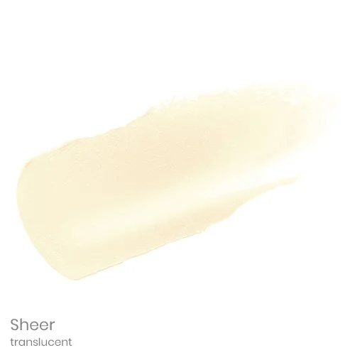 2767872308 – Damara Luxury Spa Vancouver Pale sheer beige paint swatch on a white background, labeled 'Sheer translucent'.