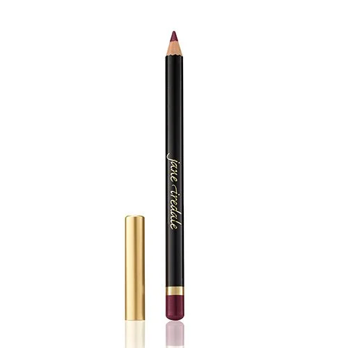 511096973webp – Damara Luxury Spa Vancouver Black lip liner pencil with a gold cap removed, showing a burgundy lip liner tip, gold branding along the barrel.