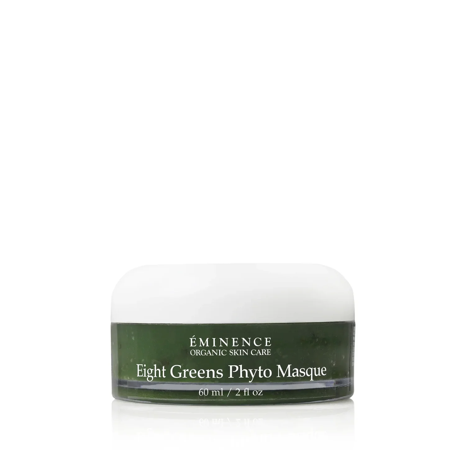 Eminence-Organics-Eight-Greens-Phyto-Masque-SQ – Damara Luxury Spa Vancouver Éminence Organic Skin Care Eight Greens Phyto Masque jar with white lid, 60 ml