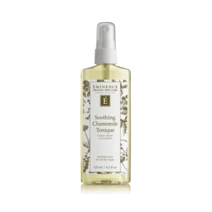 Éminence Soothing Chamomile Tonique bottle with spray cap, herbal toner for all skin types, 125 ml