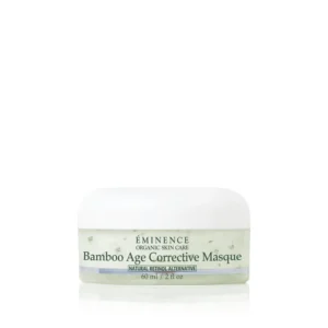 Éminence Bamboo Age Corrective Masque jar with white lid, label reads Organic Skin Care and 60 ml.