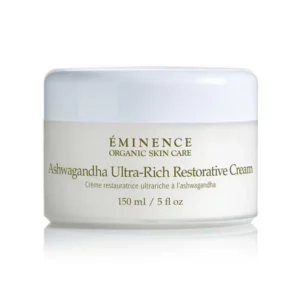 ÉMINENCE Organic Skin Care Ashwagandha Ultra-Rich Restorative Cream jar, 150 ml/5 oz on white background