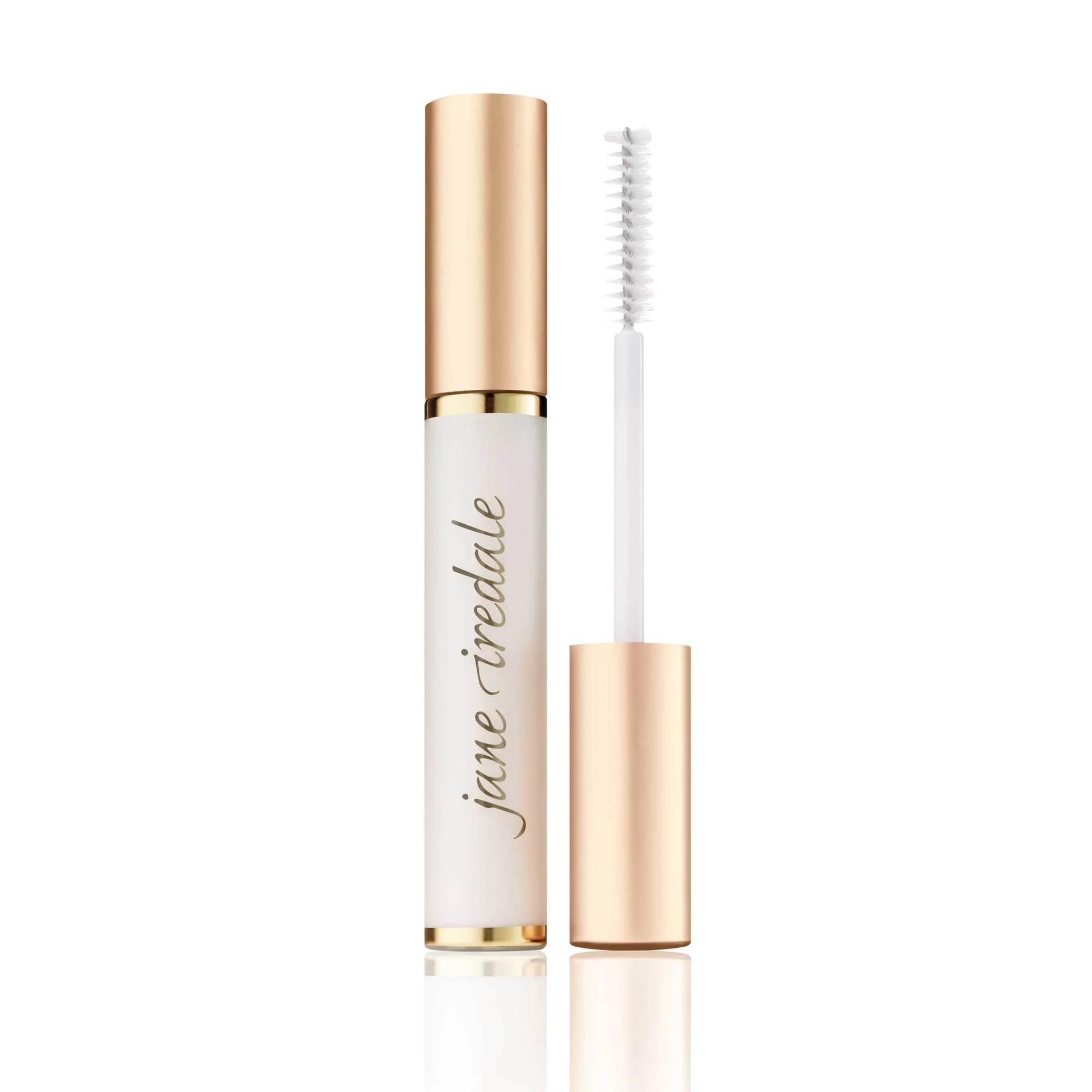 lashconditioner-1webp – Damara Luxury Spa Vancouver Rose-gold lipstick tube with white base and a mascara-style wand beside it on a white background