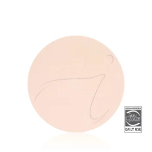 Partial view of a large textured pink circle with a 'Recommended' Skin Cancer Foundation daily-use badge.