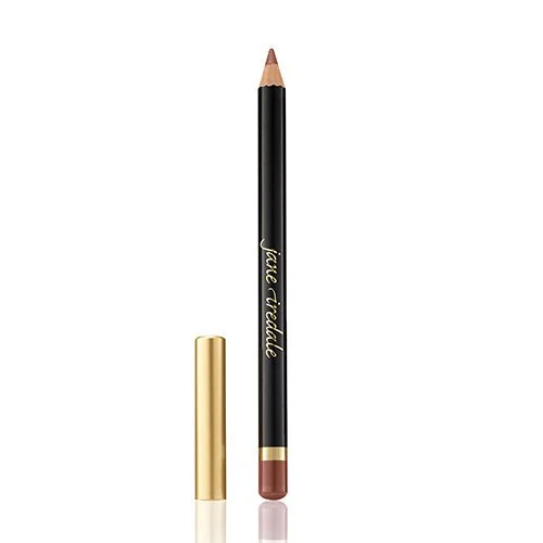 nutmeg01webp – Damara Luxury Spa Vancouver Black lip liner pencil with gold lettering and a gold cap resting beside it.
