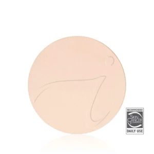 Beige textured circular cosmetic pad visible, with a Skin Cancer Foundation 'Daily Use' logo in the bottom-right corner (partial view).