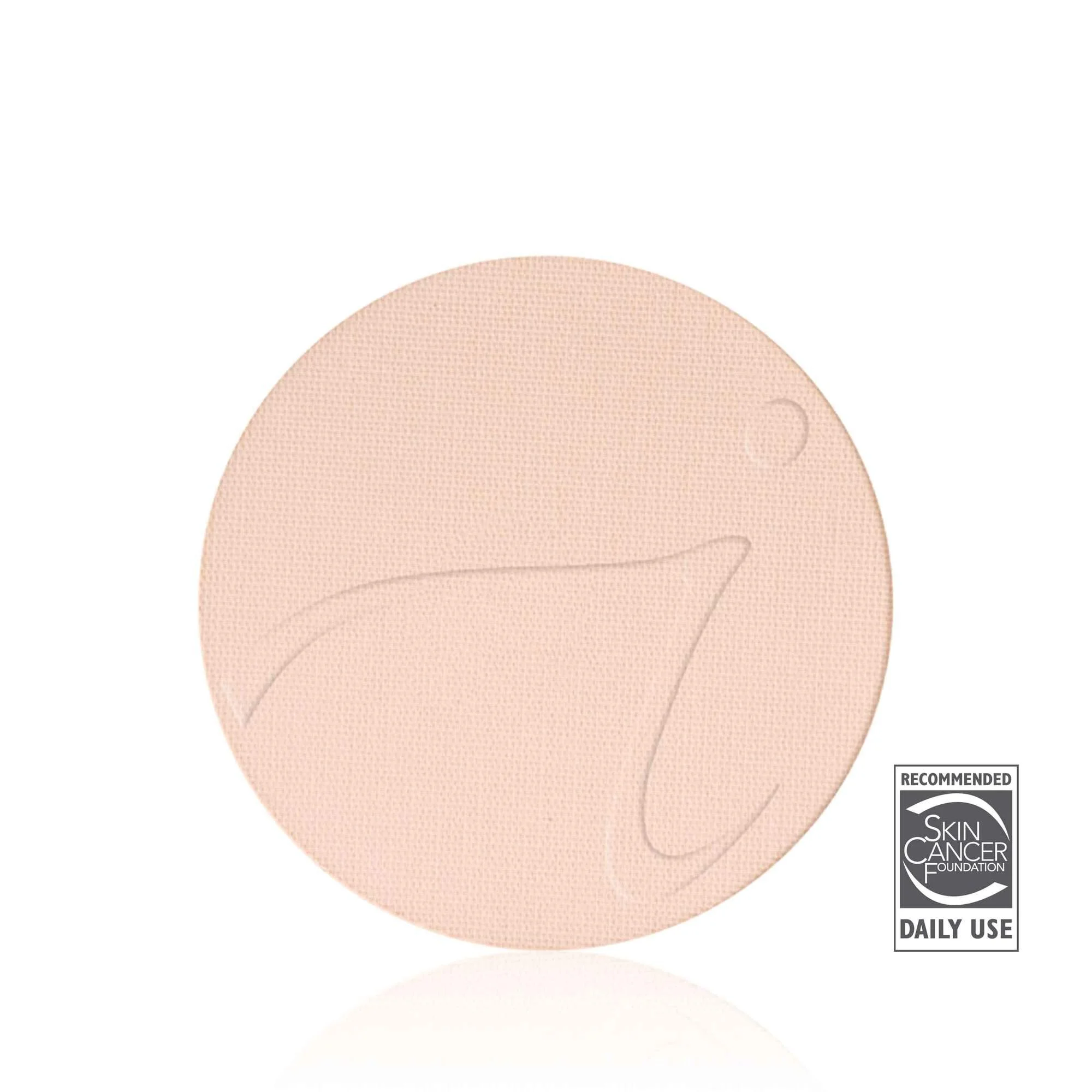 suntanwebp – Damara Luxury Spa Vancouver Close-up of overlapping beige textured circles with a Skin Cancer Foundation 'Recommended' badge for daily use on the right edge.