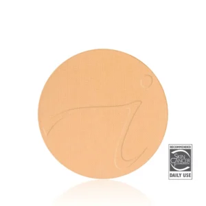 Endorsed cosmetic graphic: peach textured circle with a Skin Cancer Foundation 'Recommended for daily use' badge visible.